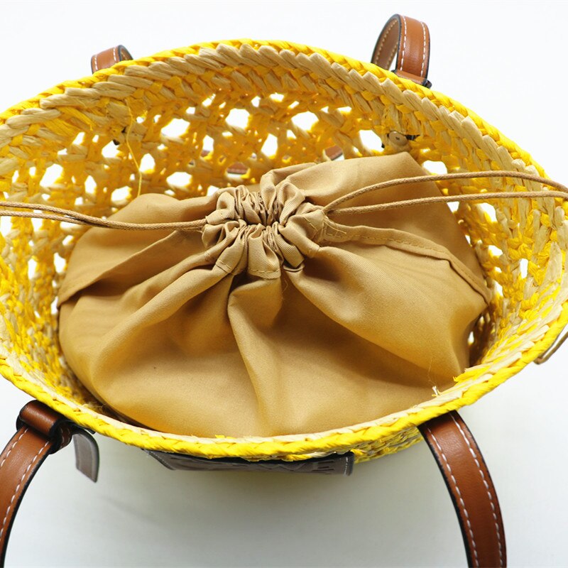 Luxus Design Handgewebte Damentaschen, Sommer Hohl Geflochtene Strand Schultertasche, Große Kapazität