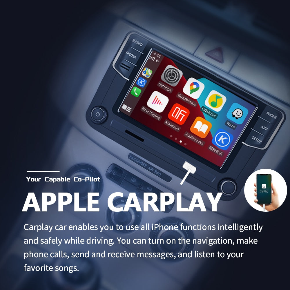 DS RCD360 Carplay Autoradio MIB Headunit für VW, PQ nach 2010 Golf 5, 6 Passat B6, B7, Polo Jetta, MK5, 6 Eos, Bettle Stereo 17G035280