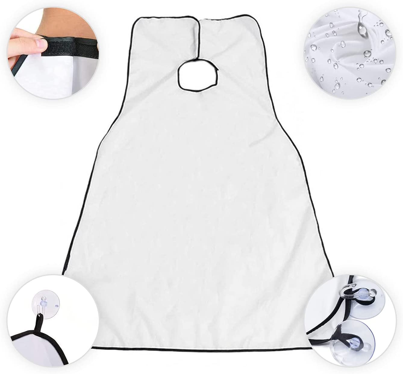 Bartschneideschürze, Transparenter Styling Schürze, Rasierschürze