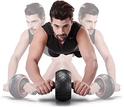 Retoo Schwarz Bauchroller für Männer und Frauen, Bauchtrainer, AB Wheel Roller, Bauchmuskeltrainer