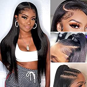 Front Human Hair Perücken für schwarze Frauen 180%