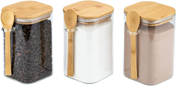 800–1200 ml versiegeltes Glas, Vorratsbehälter für Gewürz, Teebox oder Kaffeebohnen