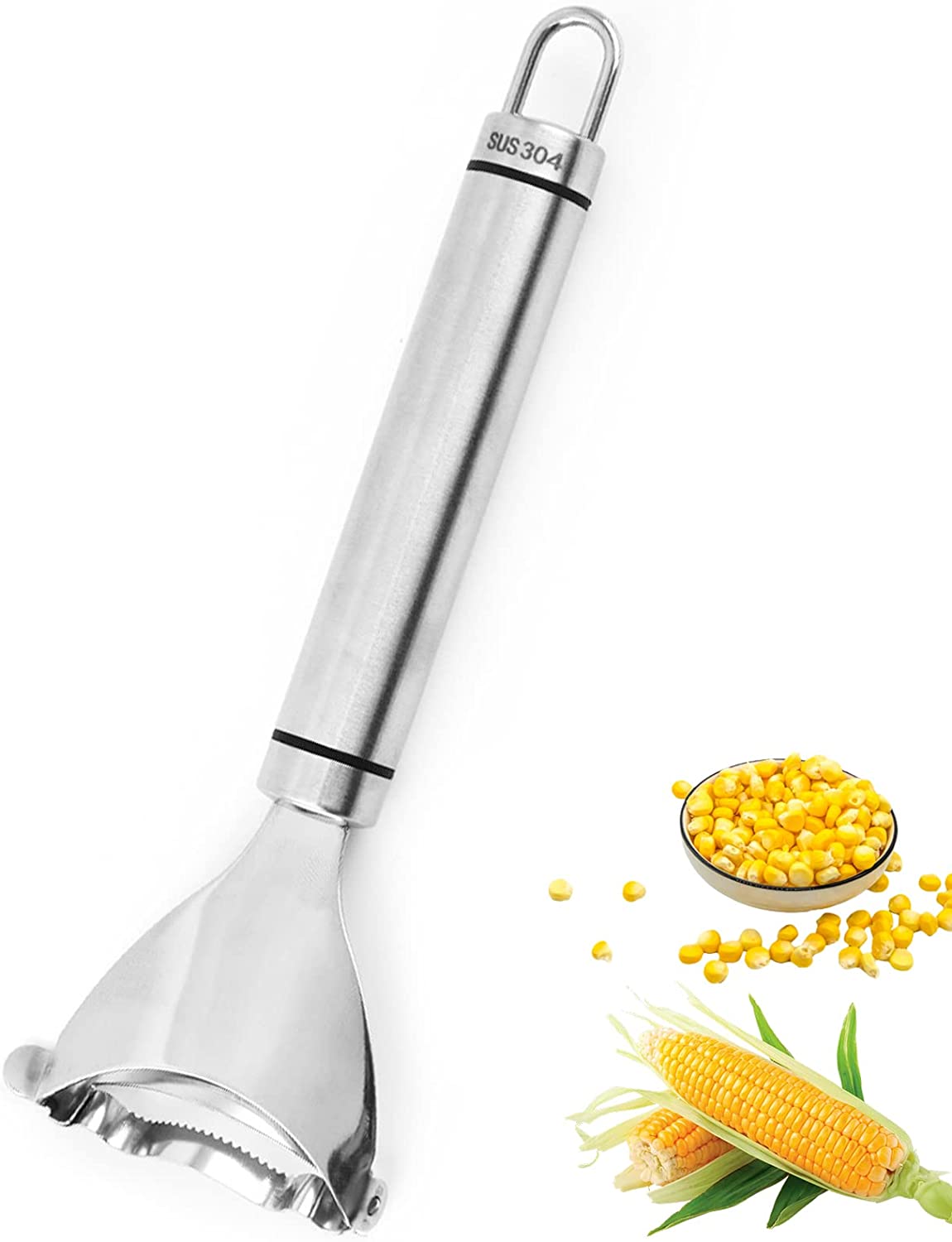 Edelstahl-Mais-Stripper Corns, Maisschäler aus massivem 304 Edelstahl
