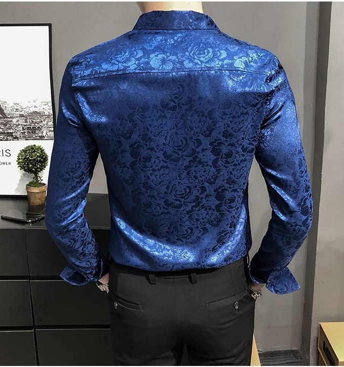 Britischer Stil Digitaldruck Business Gentlemen Hemd, Größen 3XL - M