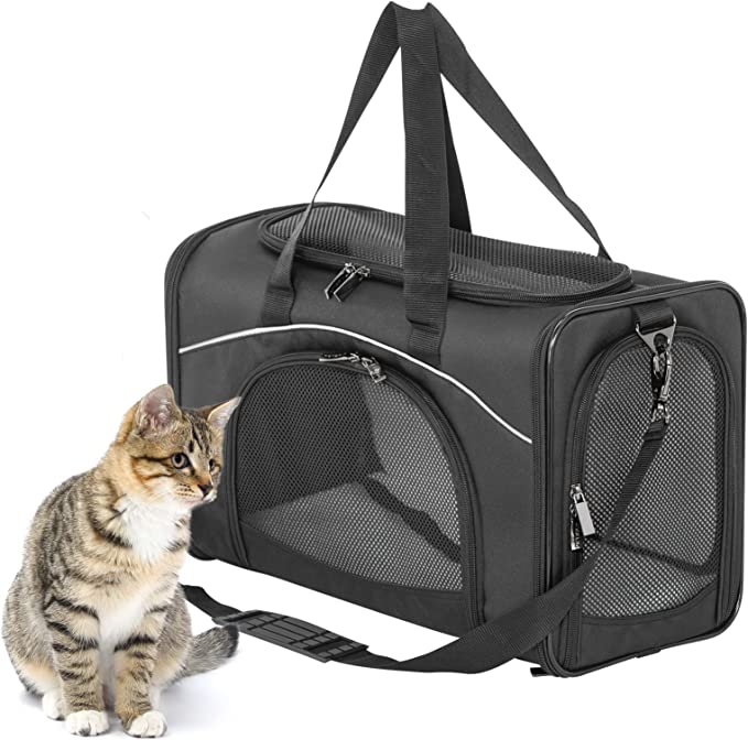 Hundetragetasche Weiche Seitenrucksack, wasserdicht, Sicherheitsleine, Transportbox für kleine Hunde