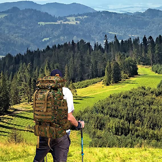 70L Herrenrücksack mit großer Kapazität, Hochwertiger wasserdichter Militärrucksack
