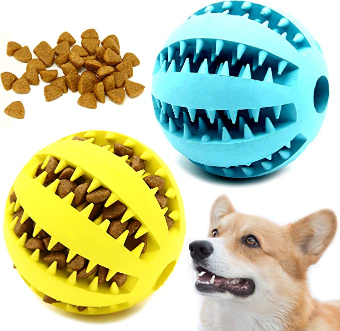 Hundespielzeug Interaktive Gummibälle für kleine & große Hunde, Hunde- und Katzenspielzeug