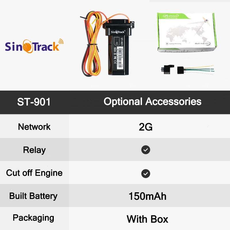 Mini-GPS-Tracker, wasserdicht, eingebaute Batterie, GSM, GPS-Tracker für Auto & Motorrad