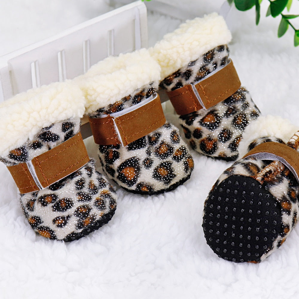 4pcs Hundestiefel Herbst/Winter