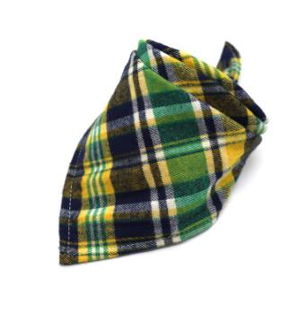 Hundebandanas, Großer Haustierschal für Hunde aus Baumwolle Plaid Waschbar, Fliege Halsband Katze Hundeschal