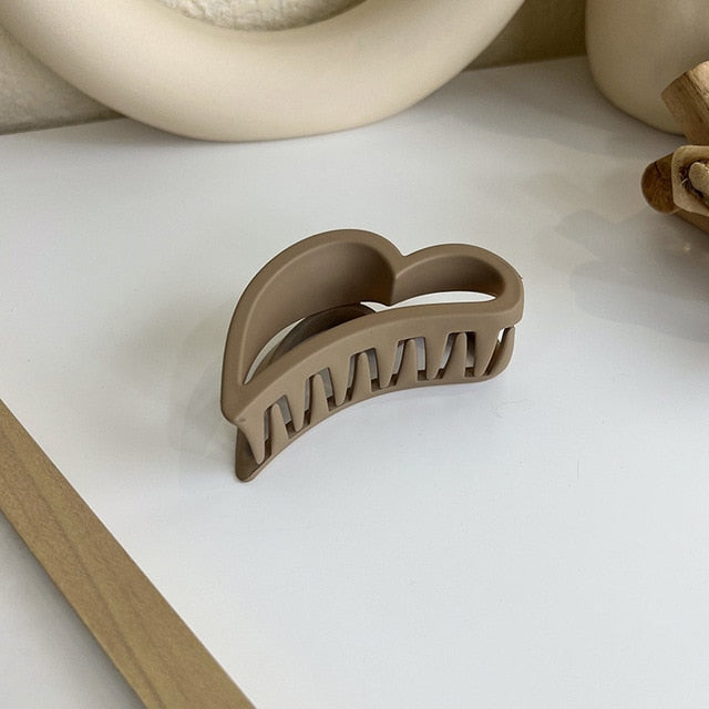 1pcs Koreanisch Kaffee Schwarz Großes Haar Krallen, Acryl Haarnadeln Barrette, Krabbe Haarspangen für Frauen & Mädchen
