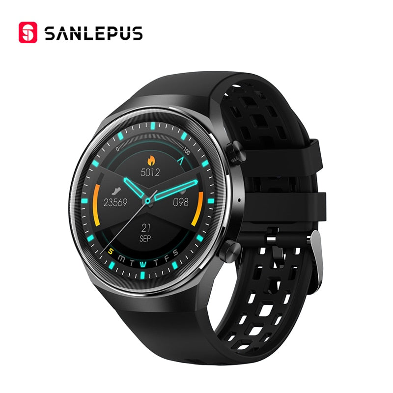 2022 SANLEPUS QS8 NEW Smart Watch mit Zifferblatt Anrufe, ideal für Männer & Frauen, Wasserdicht Smartwatch Fitness Armband für Android,Huawei, & Apple