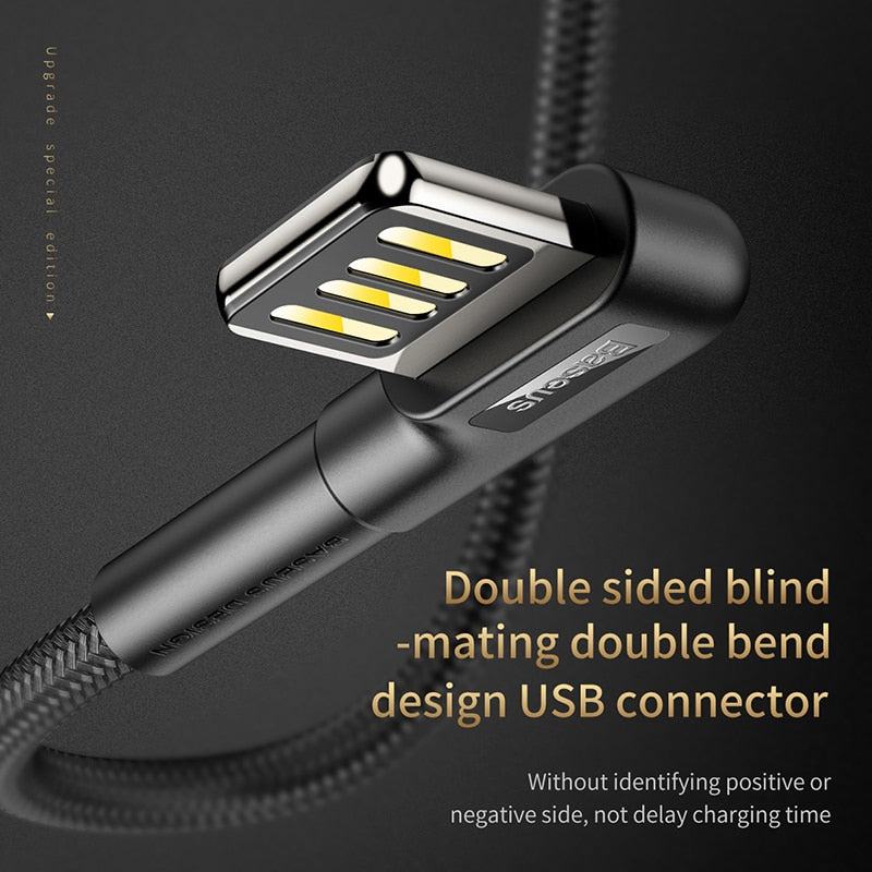 Baseus USB Kabel / Schnelles Ladegerät für iphone 14 13 12 11 pro max 2.4A