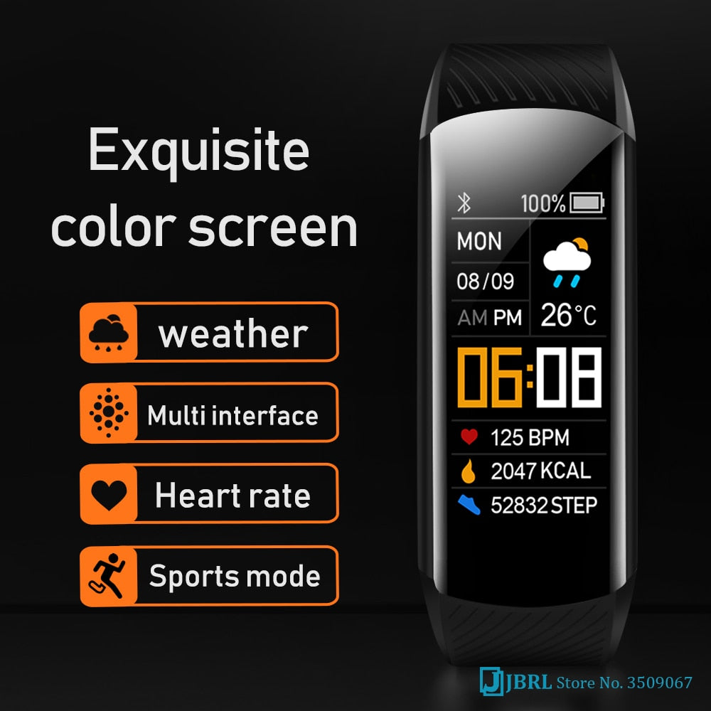 2021 Smart Watch Männer Frauen Sport Smartwatch Fitness Tracker Uhr für Android iOS Pulsmesser Elektronische Uhr Wasserdicht