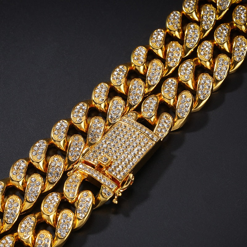 18 Karat Echt Vergoldette Halskette/Platin überzogen, Weißgold Halsband Halskette Armband