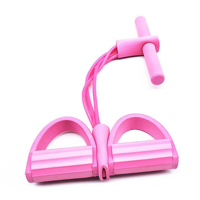Widerstandsbänder 4-Röhren-Pedal-Fitnessseil, Latex-Pedaltrainer, Zugseil-Expander & Gummibänder