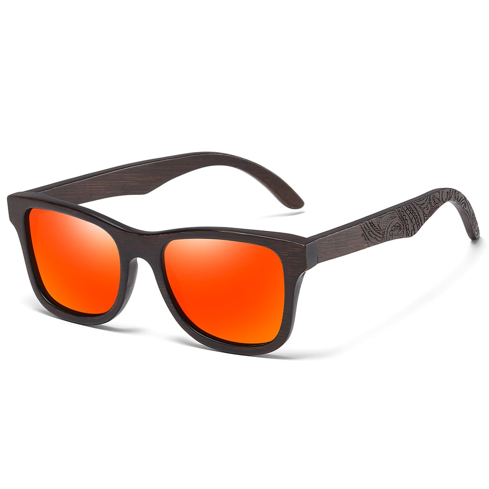 Natürliche Polarisierte Holzsonnenbrille, Bambus Sonnenbrille, Markendesigner Original Holzbrille Mit Holzkiste