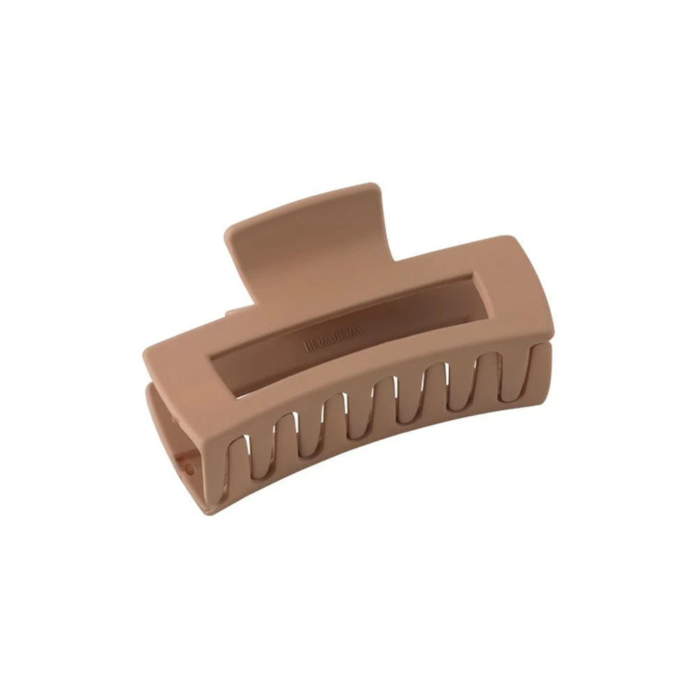1pcs Koreanisch Kaffee Schwarz Großes Haar Krallen, Acryl Haarnadeln Barrette, Krabbe Haarspangen für Frauen & Mädchen