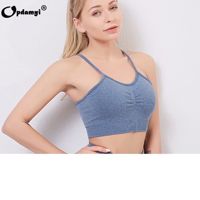 Frauen Nahtlose Yoga Set Sport-BH, Hohe Taille Leggings Fitness Sets