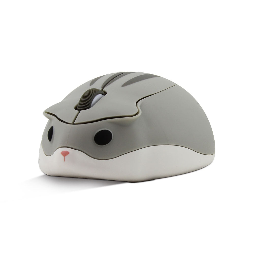 Nette Cartoon Drahtlose Maus für Kinder-Macbook mit Rosa Hamster Design, Tragbare USB Optische Computer Maus