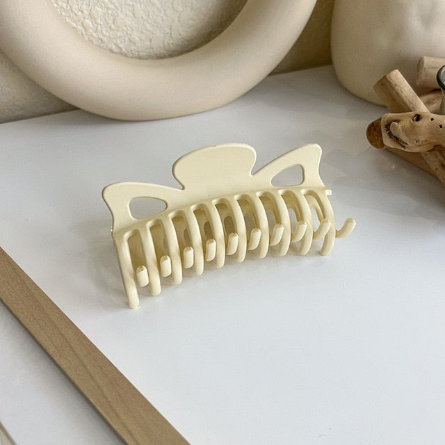 1pcs Koreanisch Kaffee Schwarz Großes Haar Krallen, Acryl Haarnadeln Barrette, Krabbe Haarspangen für Frauen & Mädchen