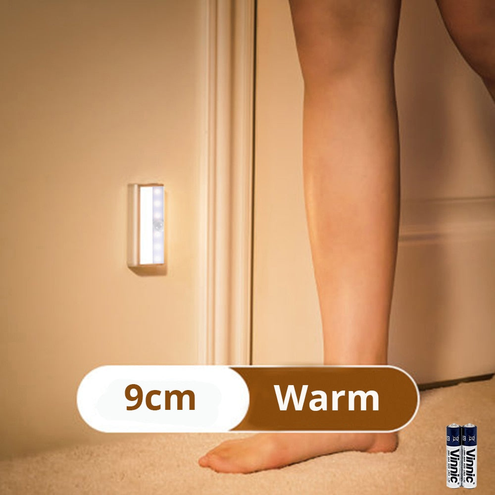 LED Nachtlicht mit Bewegungssensor, Drahtlose Nachtlampe Für Küche Neben Schlafzimmer Korridor Schrank Kleiderschrank Wandlampe Wohnkultur