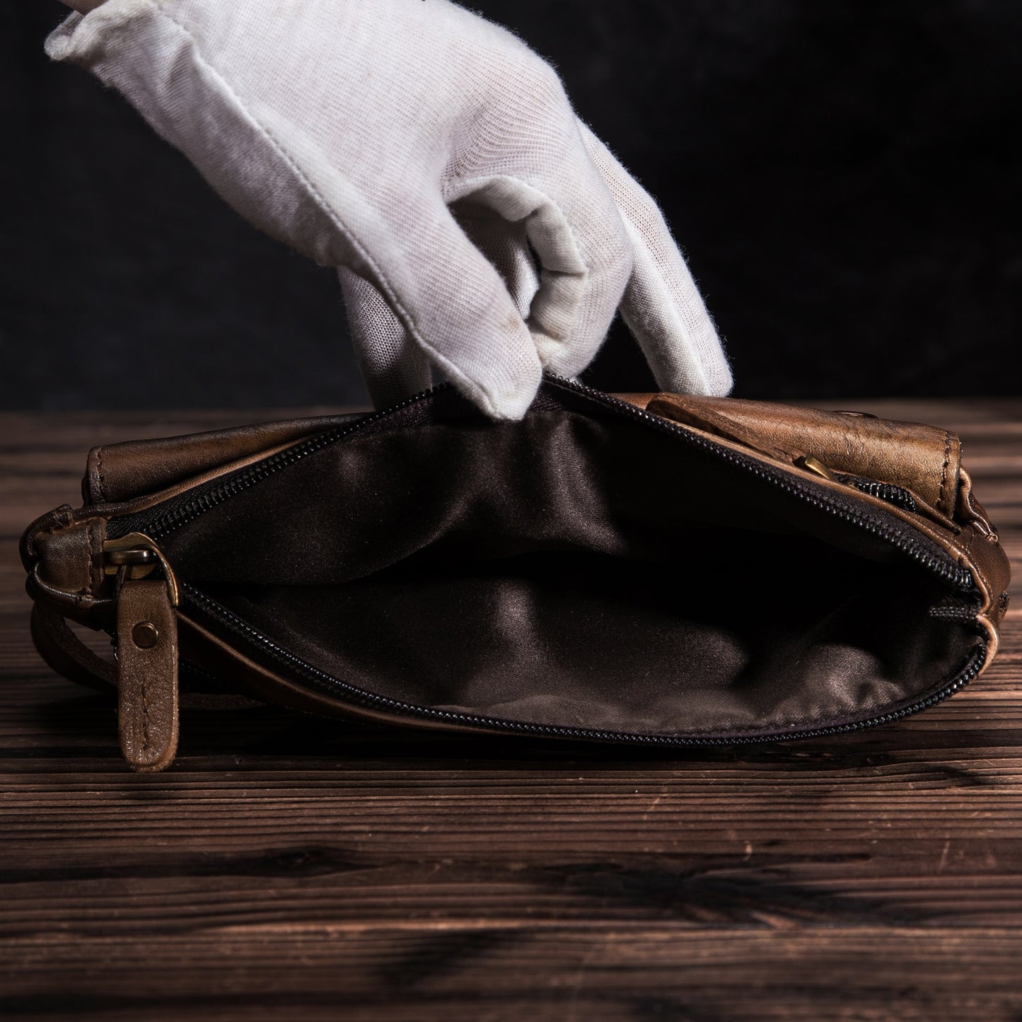 Rindsleder Gürteltasche, Brust Sling Bag Design