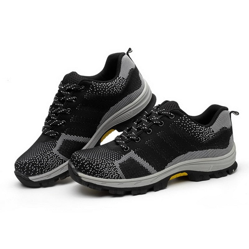 Anti-Smashing Pannensichere Sicherheitsschuhe, Herren & Damen Steel Toe Air Work Sneakers