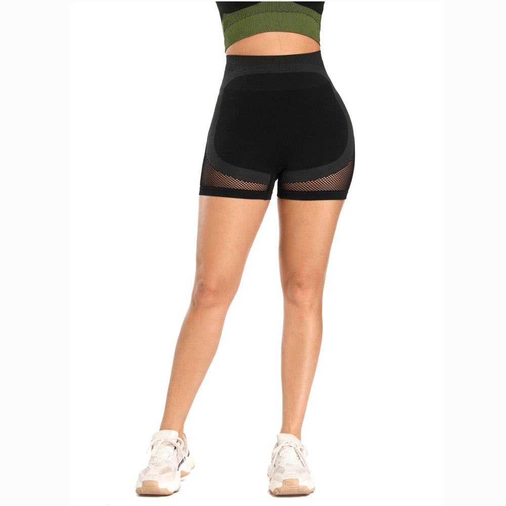Workout-Shorts für Frauen mit Taschen, Biker-Shorts für Frauen Yoga-Shorts mit hoher Taille