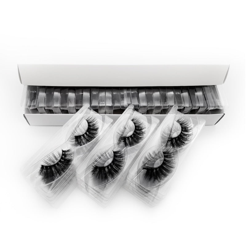 Natürliche 3D Künstliche Nerzwimpern, 10 Paare Leichtes Volumen 6D Kurze Streifenwimpern Wiederverwendbar