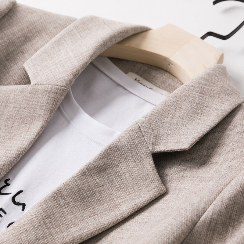 Damen Langarm Frühling Casual Blazer