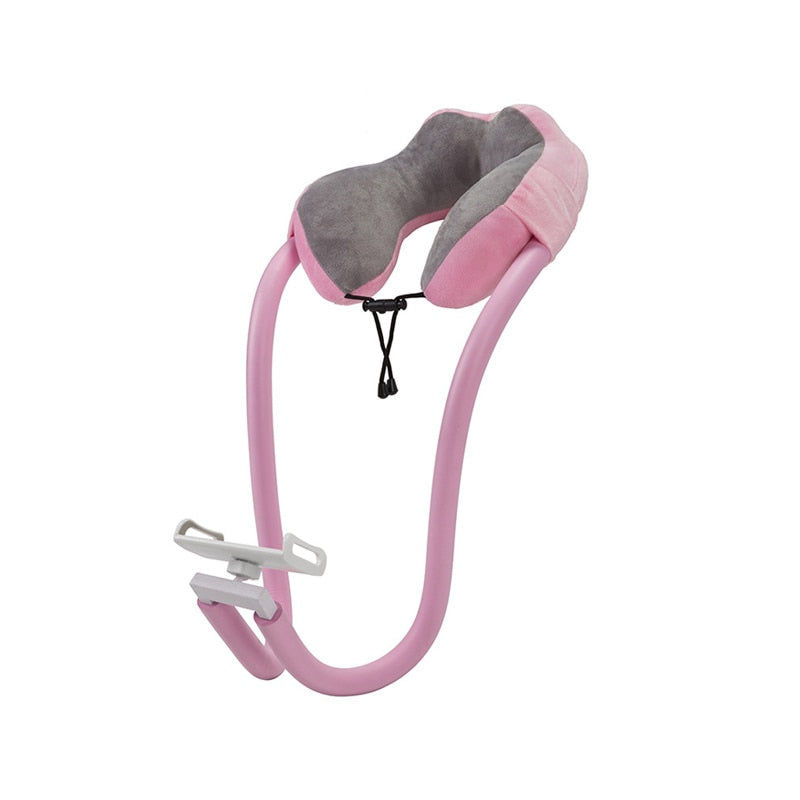 2-in-1 U-förmiges Telefon-Nackenhalter, Nackenstützkissen mit Schwanenhals, Tablet-Telefonhalter