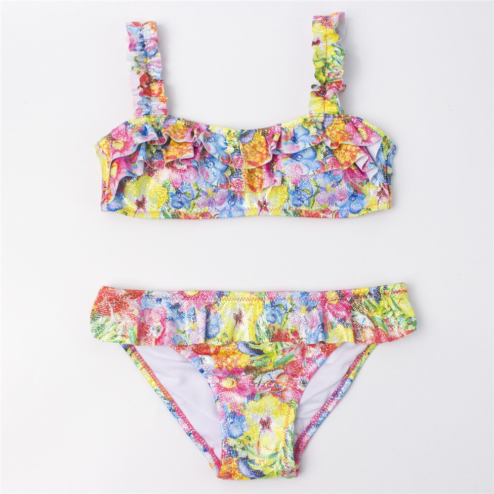 Badeanzug Bikini Set für Kinder Mädchen, Zwei-Stücke Schwimmenanzug für den Sommer
