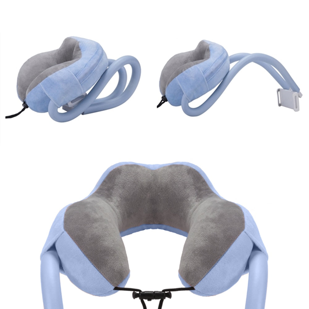 2-in-1 U-förmiges Telefon-Nackenhalter, Nackenstützkissen mit Schwanenhals, Tablet-Telefonhalter