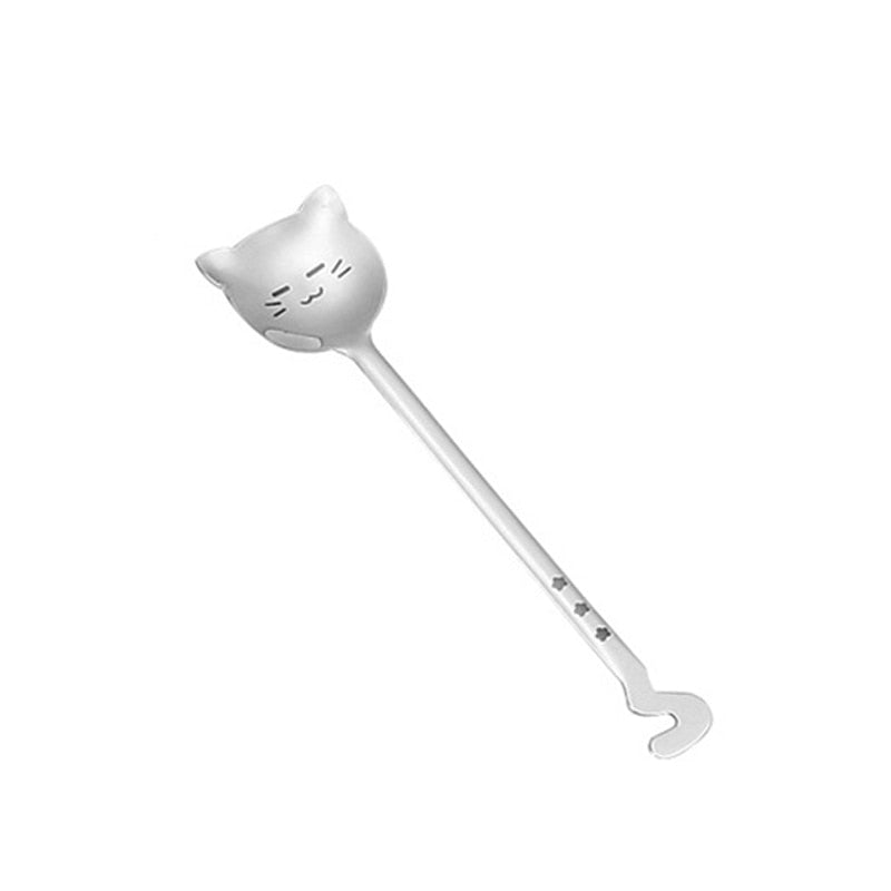 Lustiger Teelöffel Für Kaffee Langschwanzkatze