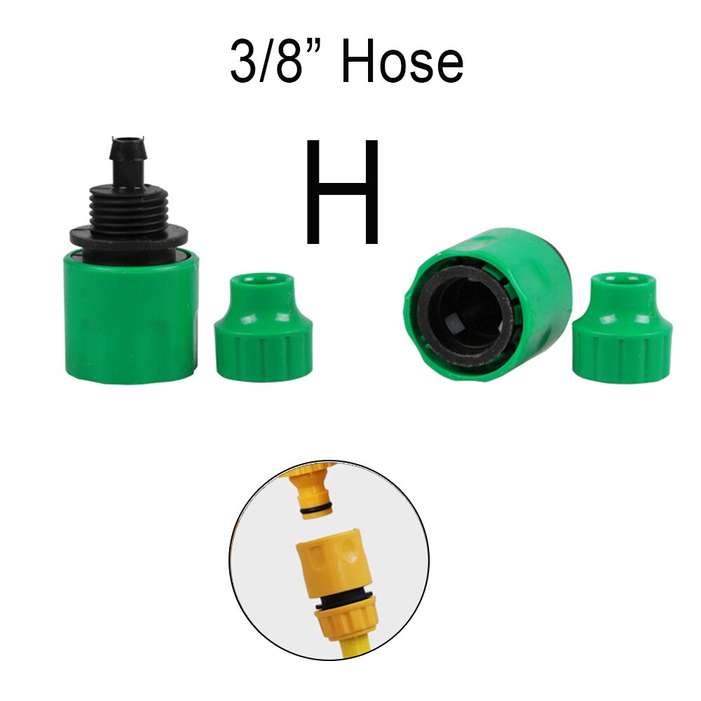 Gartenzubehör Outdoor 3/4 Auto Gartenschlauch Adapter Schnellkupplung Reparatur Schlauchverbinder Wasserhahn Anschluss Rohrverschraubungen 1/2