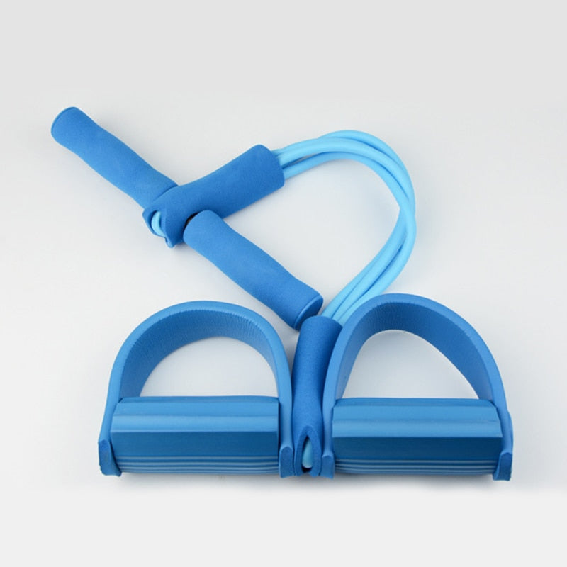Übungs-Heimfitness-Gummiband für Hometraining, 4 Tube Widerstandsbänder