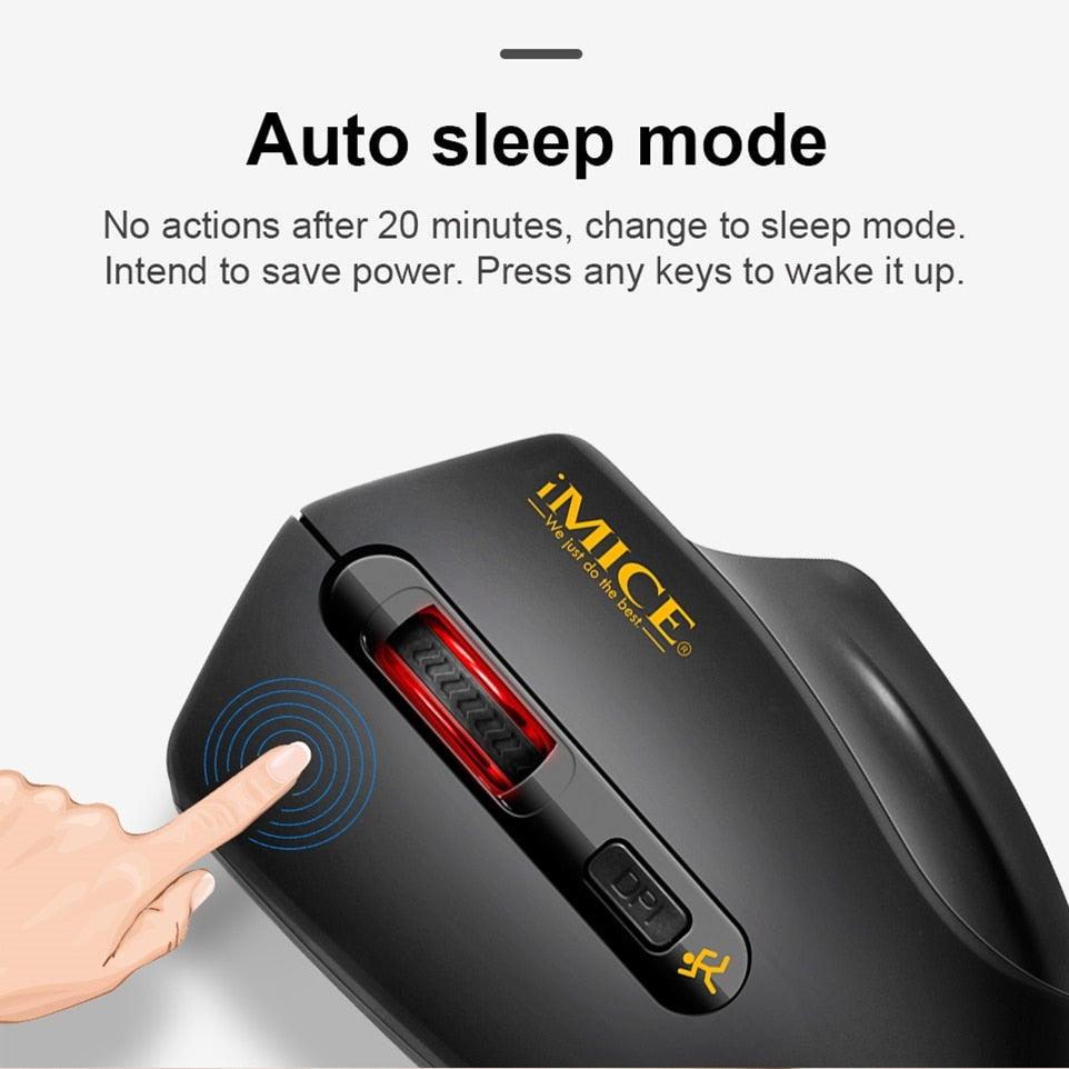 USB Wireless Mouse 2000 DPI USB 2.0 Empfänger Optische Computermaus 2,4 GHz Ergonomische Mäuse für Laptop PC Sound Silent Mouse