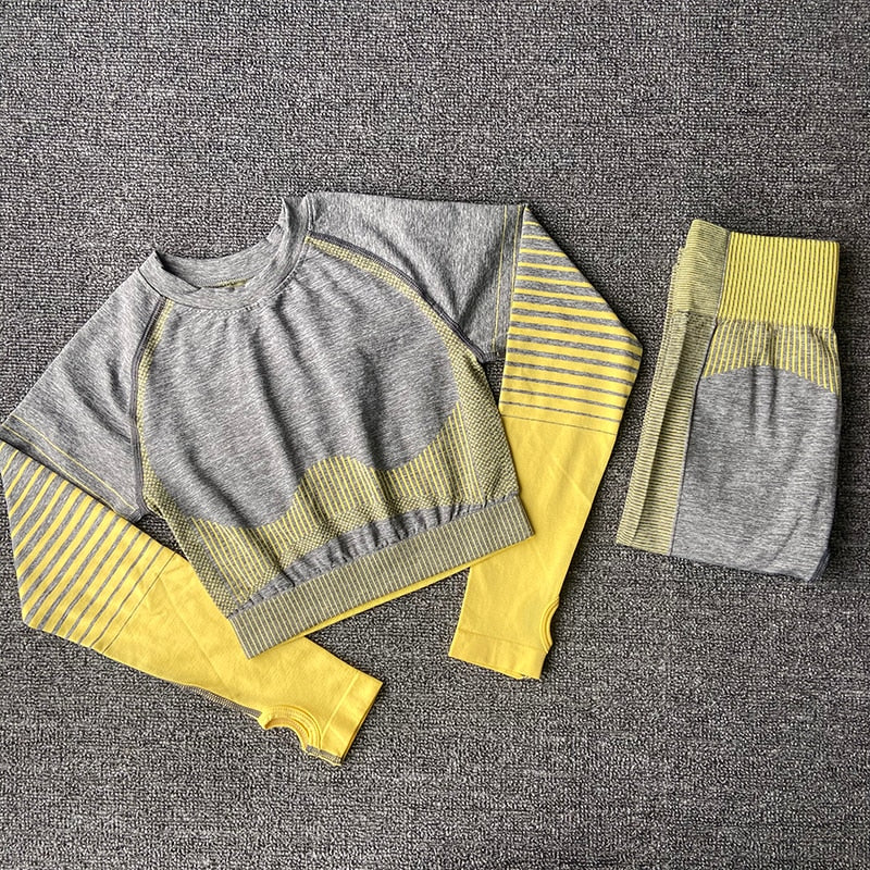 2/3/5 stücke Nahtlose Damen Sportbekleidung & Yoga-Set