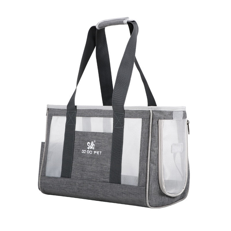 Atmungsaktive Katze/Hundehandtasche, Leichte umhängetaschen, Haustier tragbare vier Seiten Tasche
