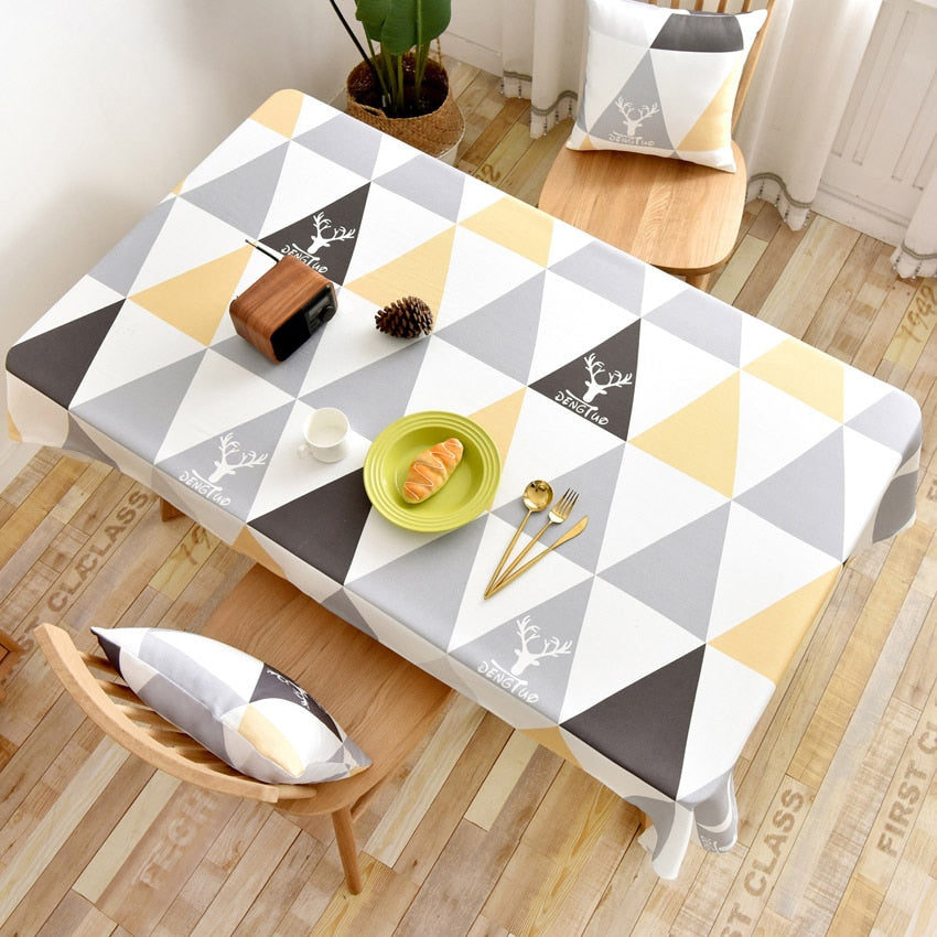 Tischdecke Zitronendruckmuster, Kleine frische gelbe Tischdecke, Rechteckige Esstischdecke