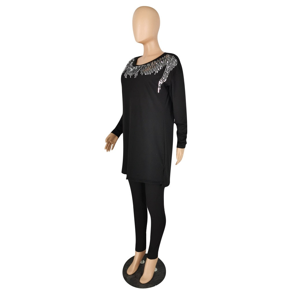 Damen Top und Hosen Zweiteiler Streetwear Outfits