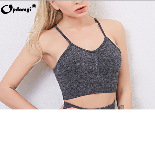 Frauen Nahtlose Yoga Set Sport-BH, Hohe Taille Leggings Fitness Sets