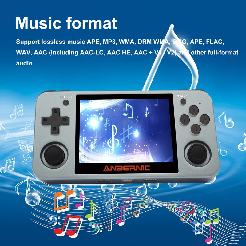 Full View 3.5" IPS Bildschirm Linux OS RG350M Retro Game Console Metal Shell PS1 Arcade Emulator RG350 Gaming Player HDMI-kompatibel