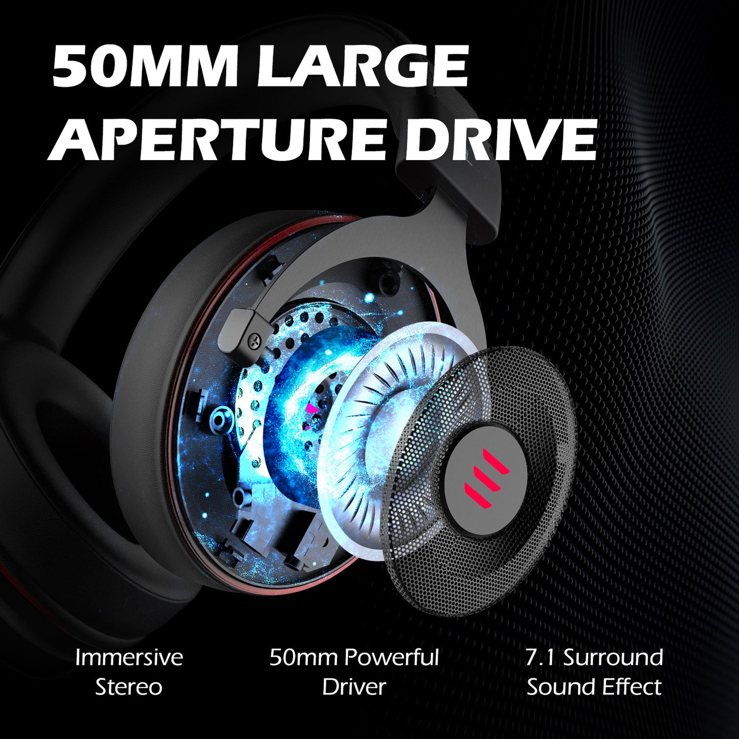 EKSA E900 Pro / E900 Headset Gamer Wired PC USB 3.5mm XBOX/ PS4 Kopfhörer mit Mikrofon 7.1 Surround Sound für Computer und Laptop