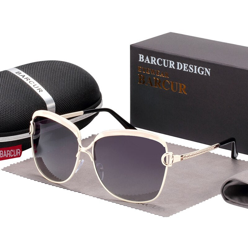 Fast Delivery BARCUR Gradient Sun glasses Women Polarized Sunlgasses for Women trending products