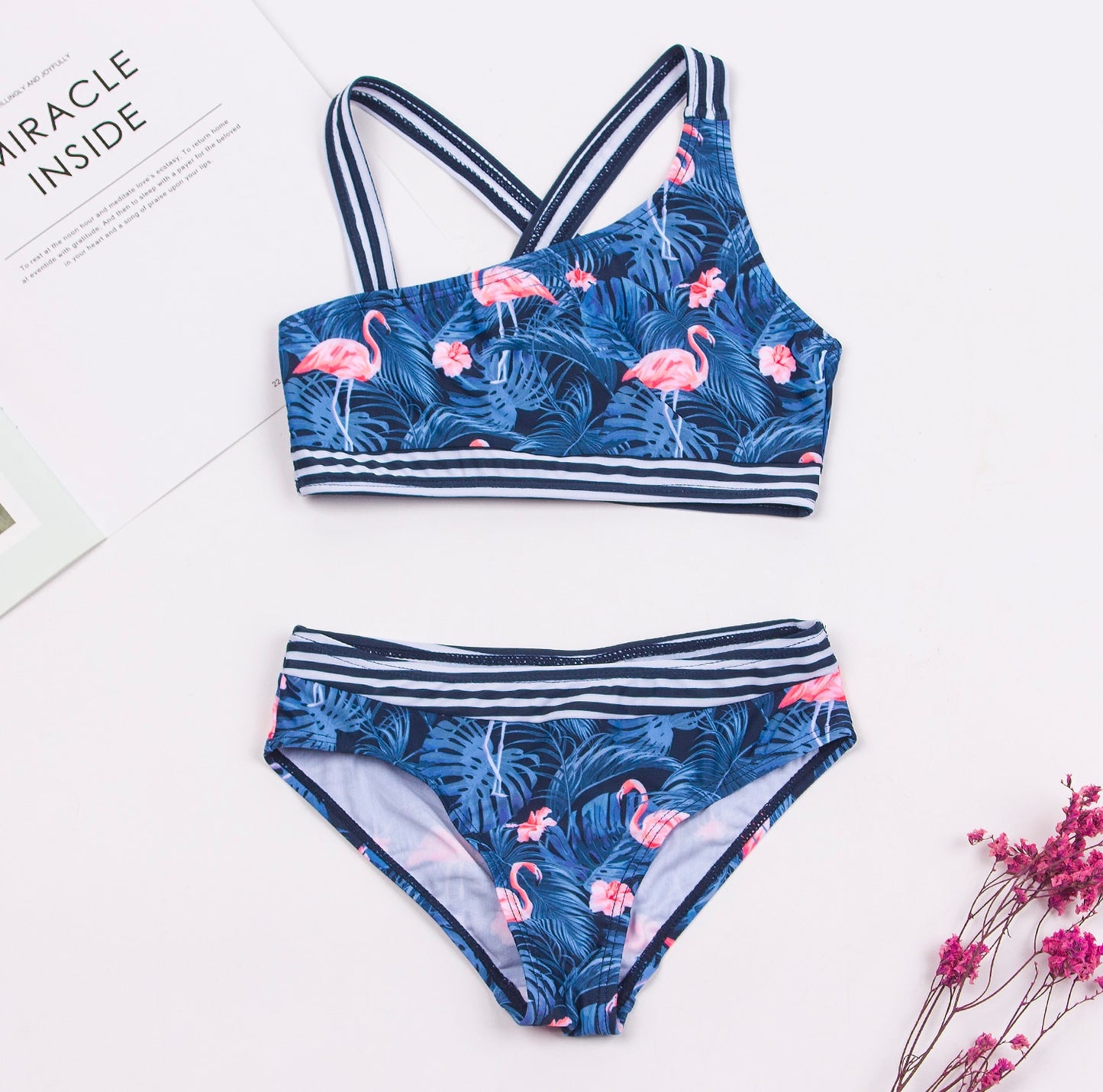 Badeanzug Bikini Set für Kinder Mädchen, Zwei-Stücke Schwimmenanzug für den Sommer