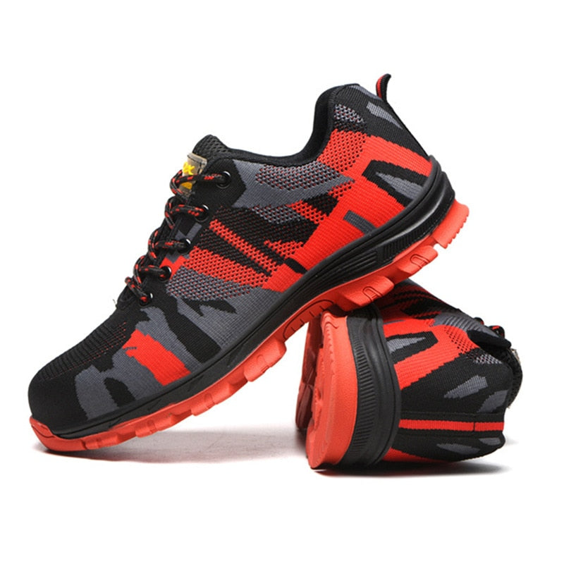 Anti-Smashing Pannensichere Sicherheitsschuhe, Herren & Damen Steel Toe Air Work Sneakers