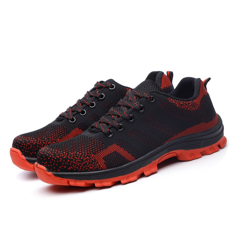 Anti-Smashing Pannensichere Sicherheitsschuhe, Herren & Damen Steel Toe Air Work Sneakers