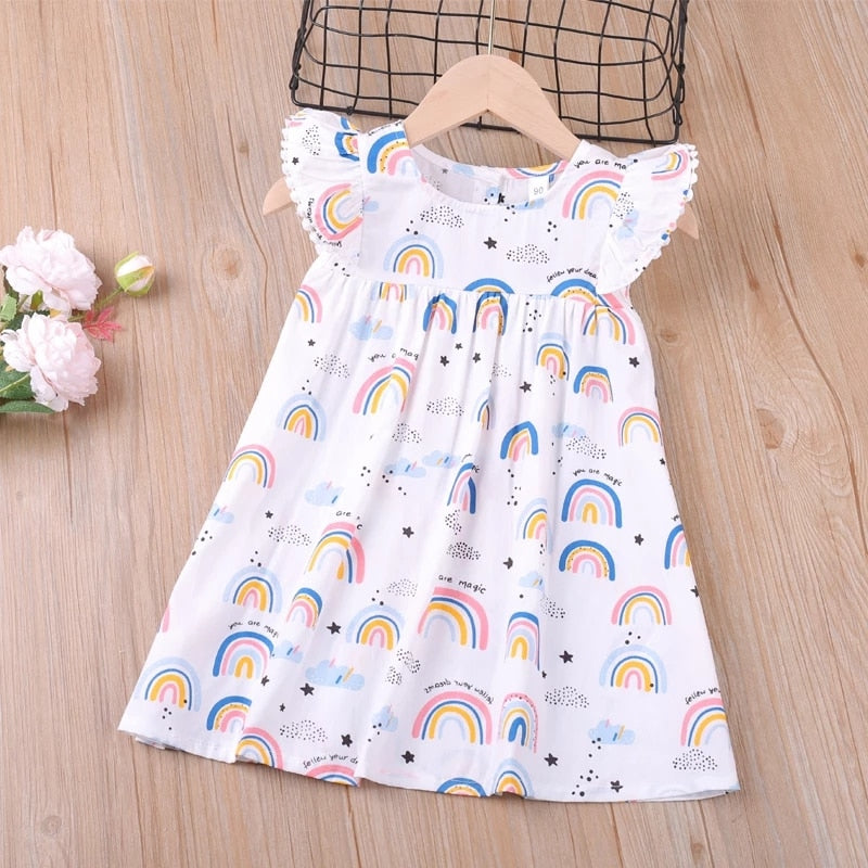 Gestickte Sommer Mädchen Kleid 2022, Mode Partykleid für Prinzessin
